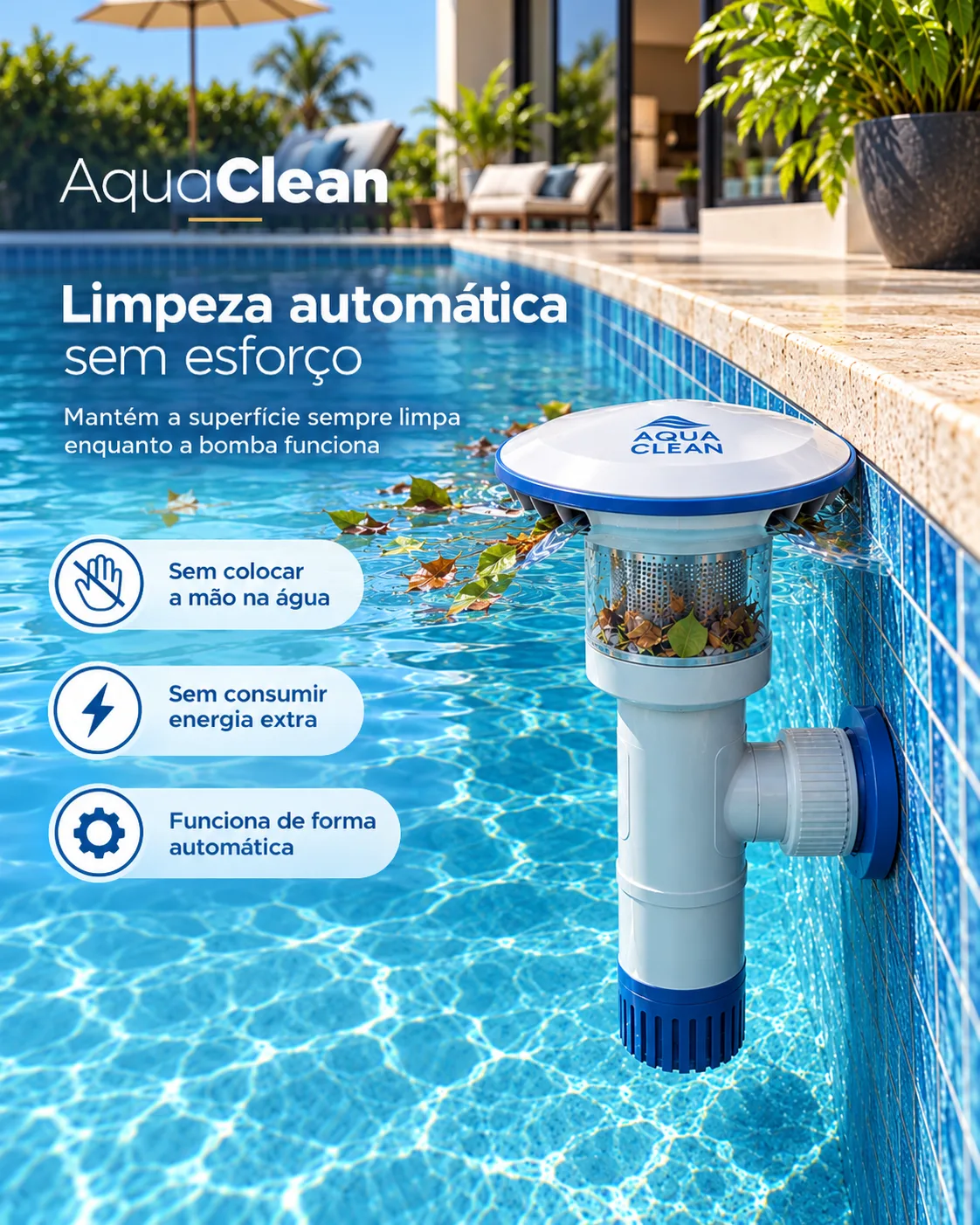 AquaClean - O Limpador de Piscinas mais Prático do Brasil